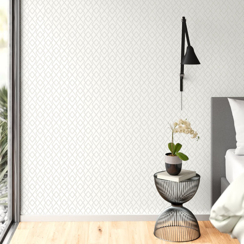 Basso Geometric Roll, White