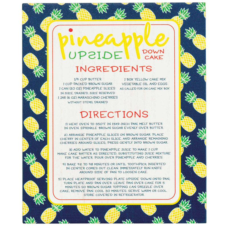 Plaque décorative ananas