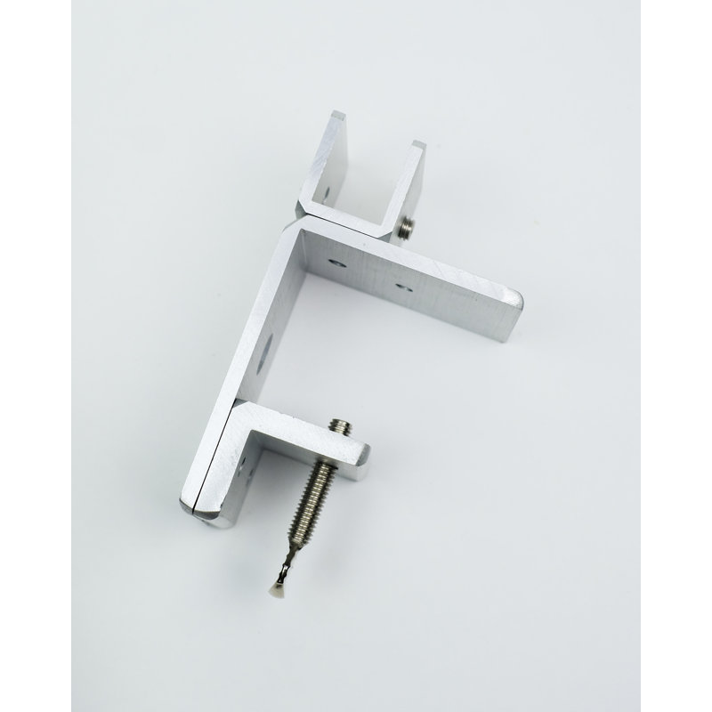 Panneau d'intimité acoustique fixé au bureau, Graphite, H 18 po x l 42 po x P 0,63 po, Aluminium