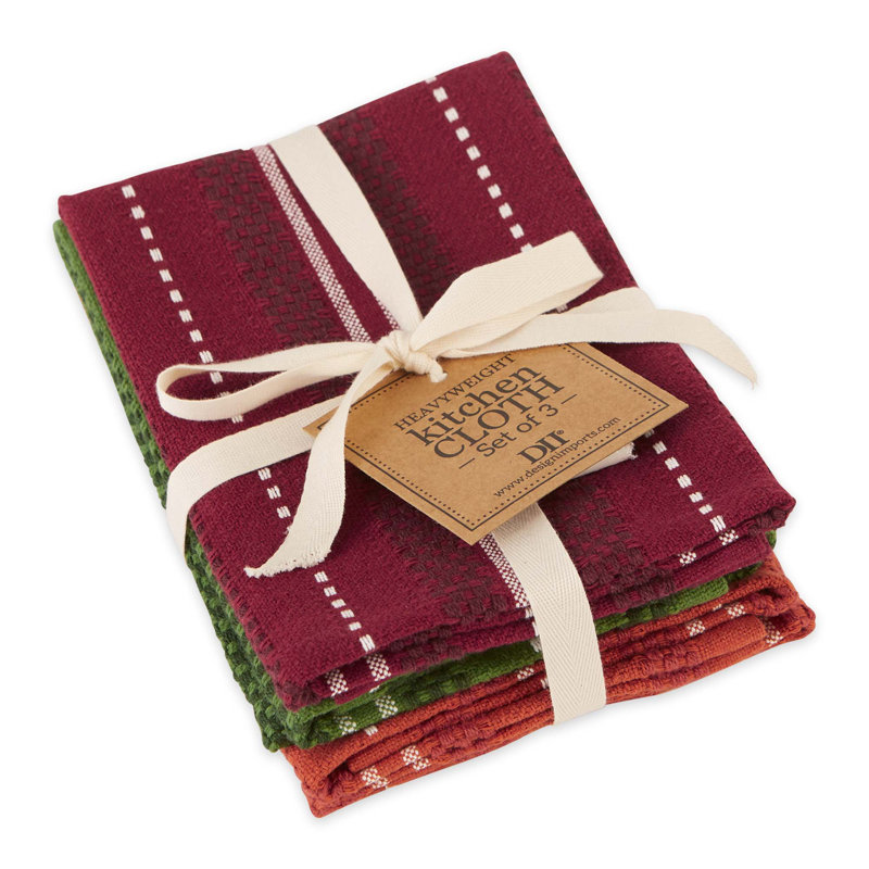 Heavyweight Essentials Dishcloth Set/3, Orchard