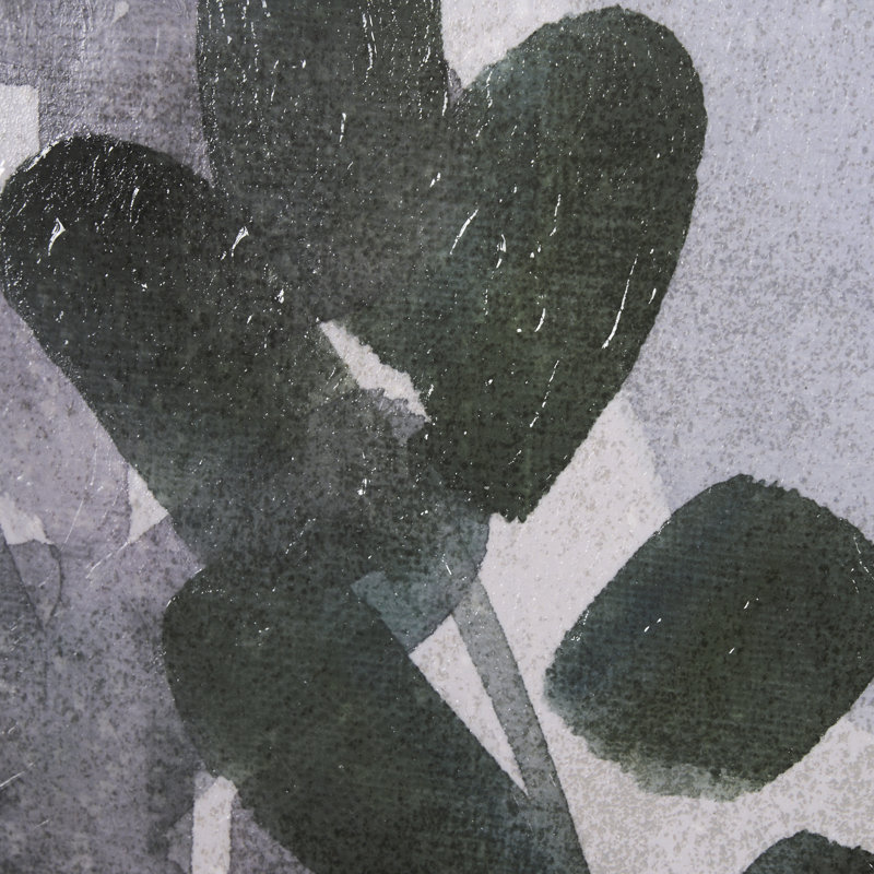 «Summer Foliage a Hand», reproduction d'art texturée encadrée mat sous verre, Feuillage d'été I