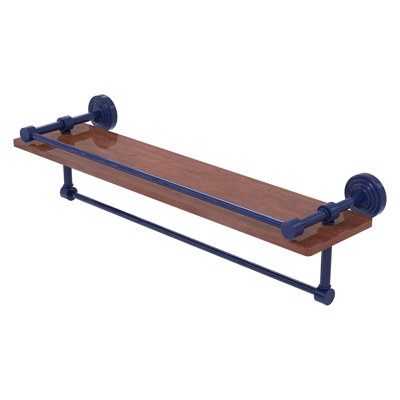Tablette en fer forgé avec porte-galerie et barre à serviettes Waverly Place Collection IPE