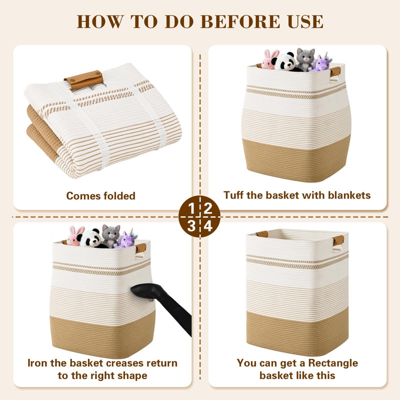 Panier à linge, panier à linge haut 85L avec poignées en cuir, grand panier à linge rectangulaire