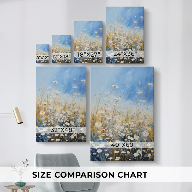 Floral Study  Series  VIII  -Set Of 3 Gallery Wrapped Canvas -Ready to Hang, 27" H x 18" W