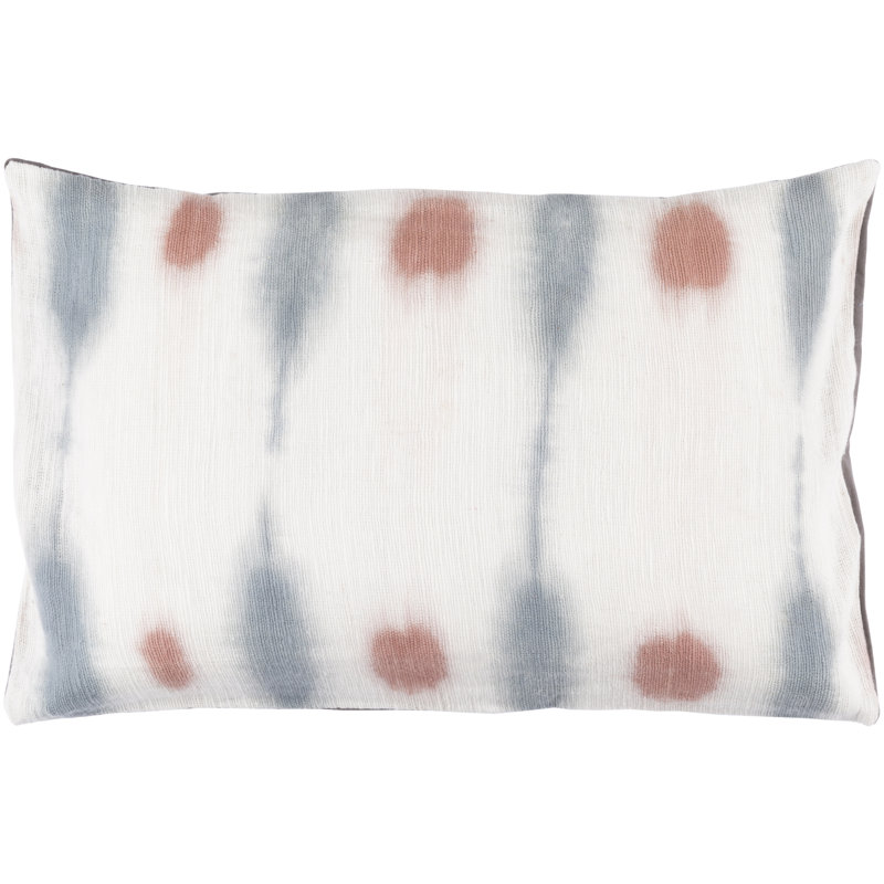 Housse de coussin lombaire en coton Kumo, Rouille / Ardoisé