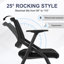 Chaise de conférence ergonomique pliable avec dossier en filet respirant-1397834170