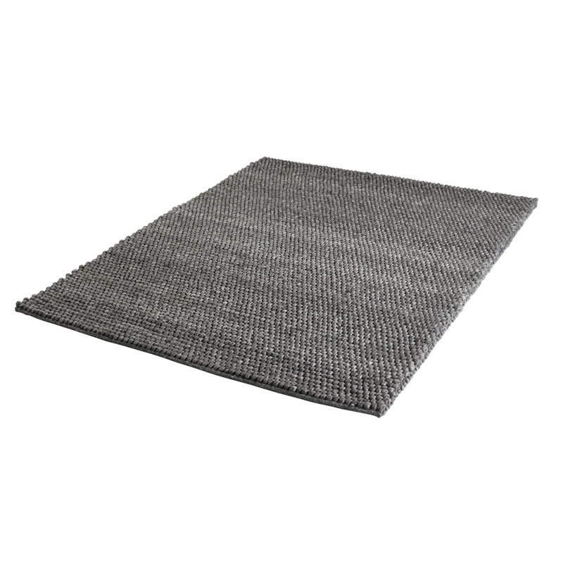 Loft Geometric Handmade Area Rug, Rectangular 200 x 290cm, Graphite