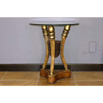 Rothenberg Glass Top End Table