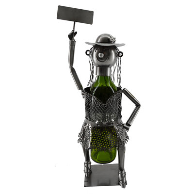 Tabletop Wine Bottle Rack in Silver