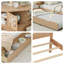 Lit combiné en L 3 en 1 - Lits simples avec lit gigogne et rangement (conception multifonctionnelle)-590906697