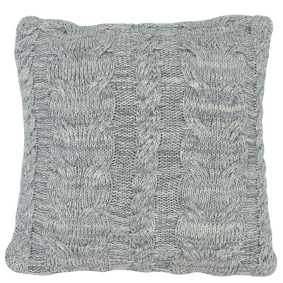 Chunky Braid Cotton Throw Pillow