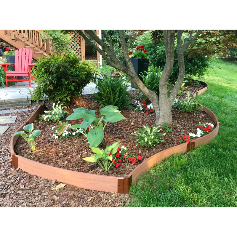 Tool-Free Classic Sienna Two Inch Series Curved Landscape Edging