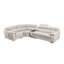 Canapé modulaire en cuir véritable de 126 po Backsten-201090365-201090366