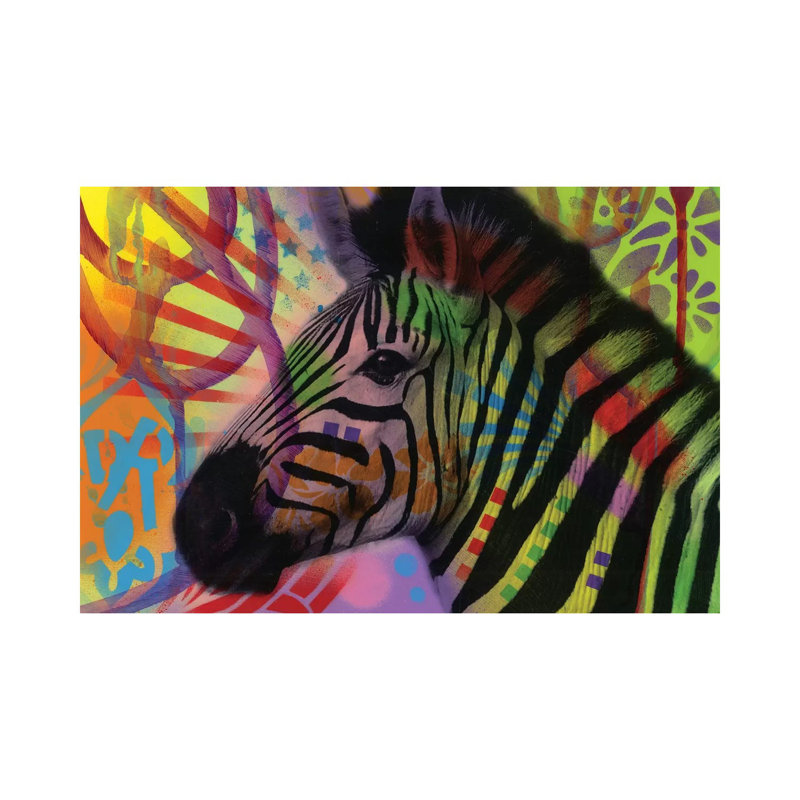 Zebra by Dean Russo - Wrapped Canvas Print, 66.04 cm H x 45.72 cm W x 1.91 cm D
