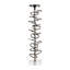 Porte-bougie en forme de spirale en métal et en aluminium avec base carrée transparente Modern Modern-87058135-87058132