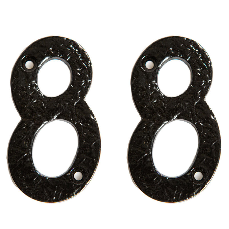 7.8cm H Iron House Number