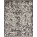 Kohinoor Hand Knotted Wool/Silk Dark Gray Rug