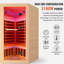 Sauna infrarouge pour deux personnes Havenly Pentagonal avec haut-parleurs Bluetooth