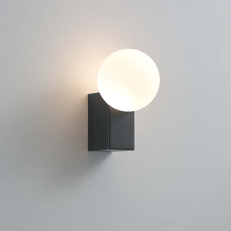 UltraBeam 6 Watt Black Finish Globe Outdoor Wall Light - IP65 Rated