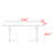 Modern solid wood acrylic floating dining table-108582144