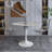 Heatherton 36" Round Dining Table with Sintered Stone Top and White Steel Pedestal Base Kitchen Table Seats 2-4 Person-1728453393-1696228082