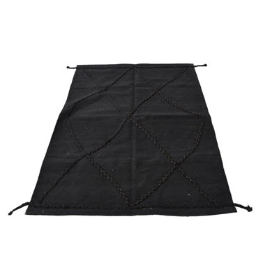 Tapis noir Ivey