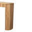 Console droite en bois massif Soba, 1 tiroir, brun clair