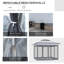 Tente à auvent avec filet et sac de transport Outsunny 12 pi x 12 pi-112831186-112831187