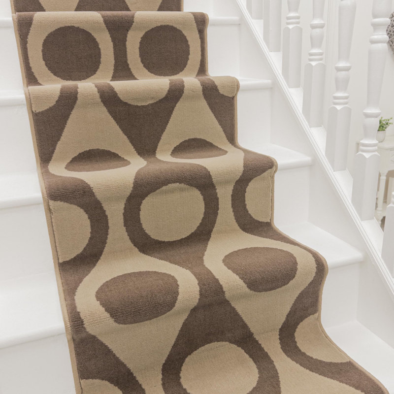 Stair Runner Geometric Shapes Area Rug, Stair Runner 60 x 480 cm
