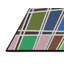 Tapis rose/bleu/jaune à motif-1474264300
