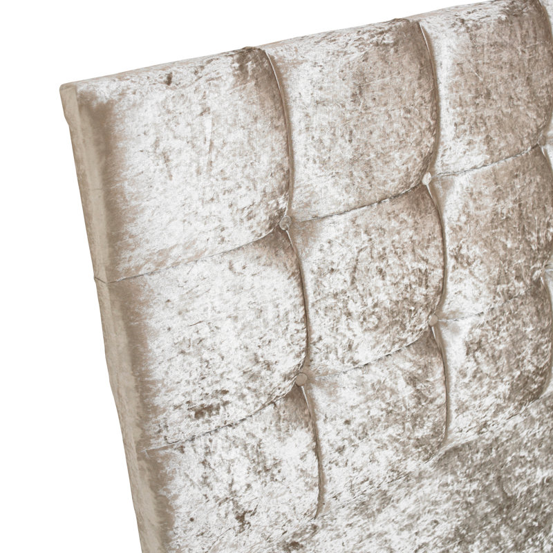 Barlow Upholstered Velvet Panel Headboard, Single (3'), Mink