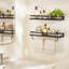 Tablettes murales 2 pièces pour salle de bain, cuisine, chambre à coucher, tablette de salle de bain avec barre à serviettes-1263399629-1263399617
