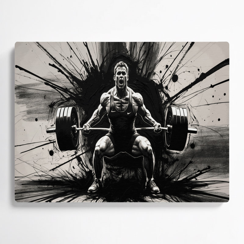 Art mural gris en métal Sports, H 20 po x l 30 po