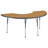 36" x 72" Half Moon T-Mold Activity Table with Adjustable Legs-39310950-99075976