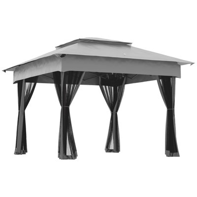 Abri escamotable d'extérieur 11 pi x 11 pi Outsunny