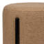 Tabouret de meuble-lavabo rond blanc bouclé Silvia Mid-Century-1584110523