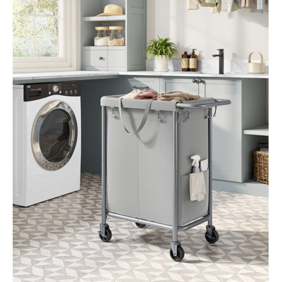 Rolling Laundry Hamper with Handles