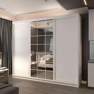 3 Door Manufactured Wood Wardrobe