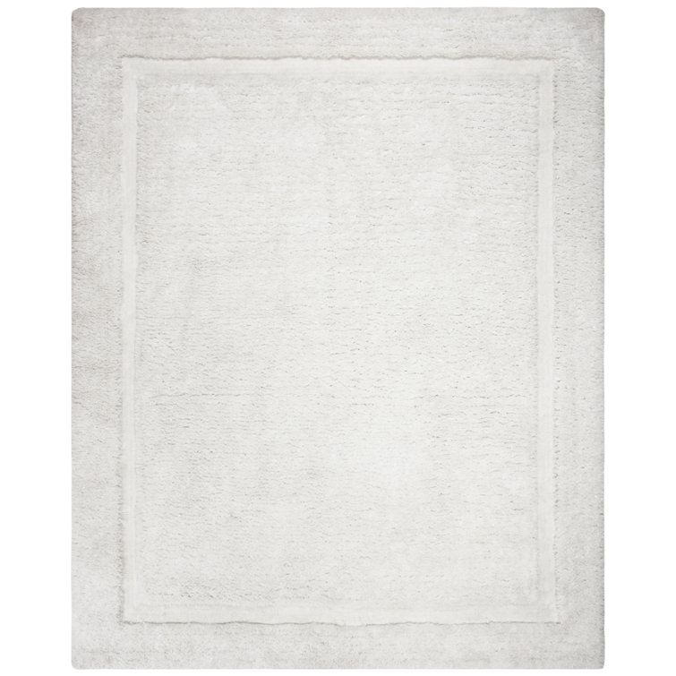 Wilbert Shag Hand Tufted Performance Solid Color Rug