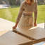 Extendable Solid Wood Base Dining Table-527888149