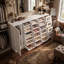 Armoire de rangement pour maquillage avec tiroirs en acrylique, organisateur de coiffeuse avec poignées dorées, rangement de beauté moderne pour chambre ou salon