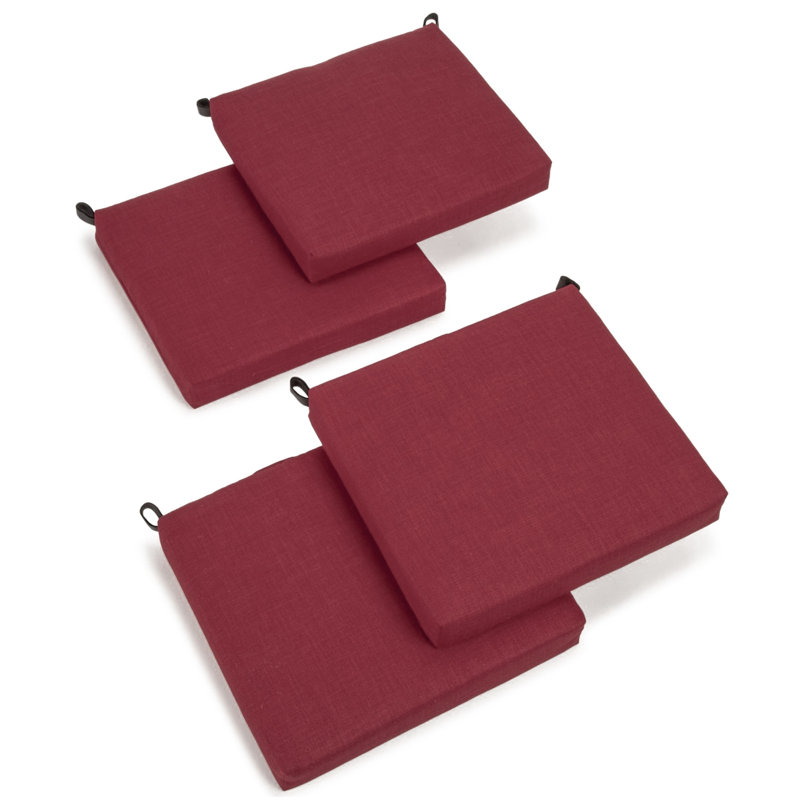 Outdoor 3'' Seat Cushion, Red