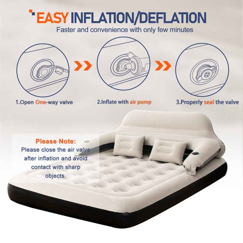 9" Air Mattress Inflatable Airbed, Queen
