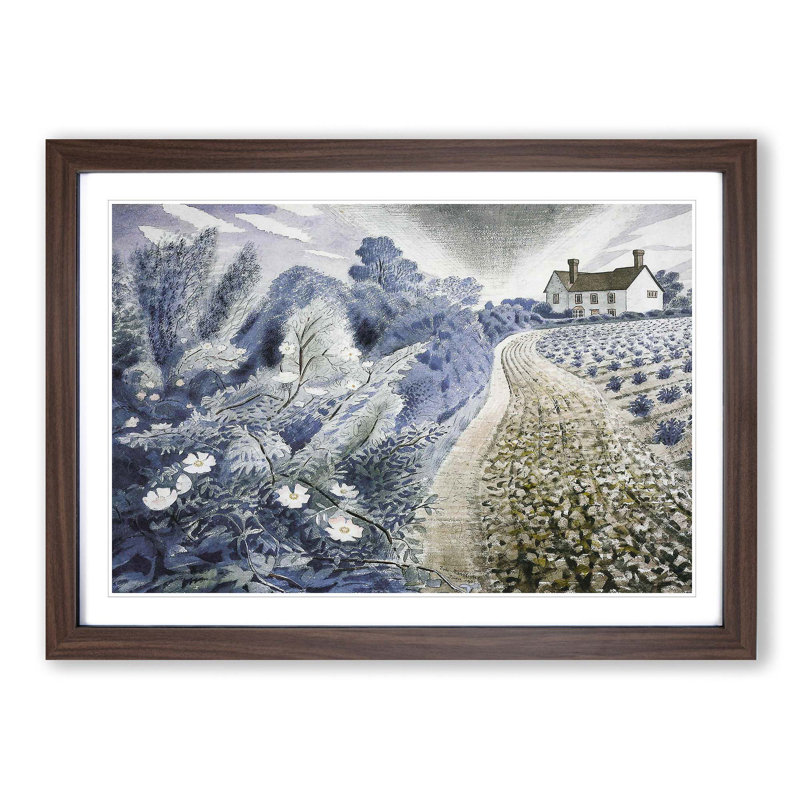Single Picture Frame Painting, Walnut