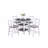 5 Piece Counter Height Dining Set, Dining Table With Storage Shelves-821005290
