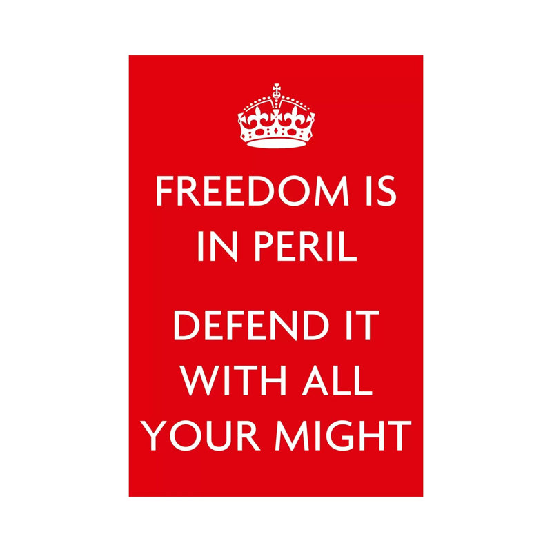 Freedom Is In Peril by Unknown Artist - Wrapped Canvas Print, 66.04 cm H x 45.72 cm W x 3.175 cm D