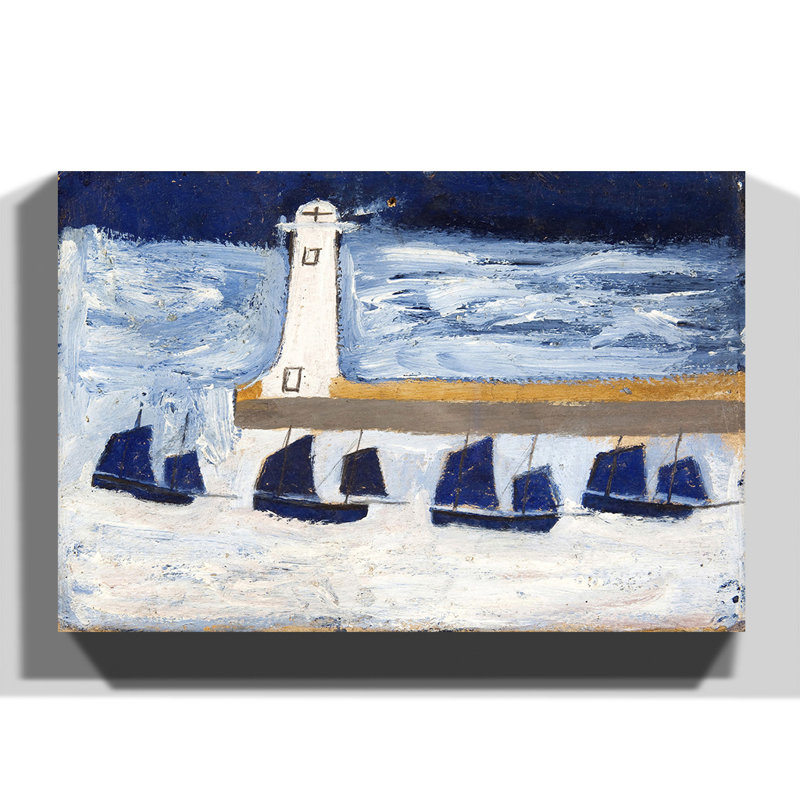 Four Luggars and a Lighthouse by - Wrapped Canvas, 70cm H x 100cm W