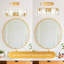 Éclairage pour meuble-lavabo 3 lumières or 23 po avec abat-jour en verre martelé transparent-1949396177-1970345364