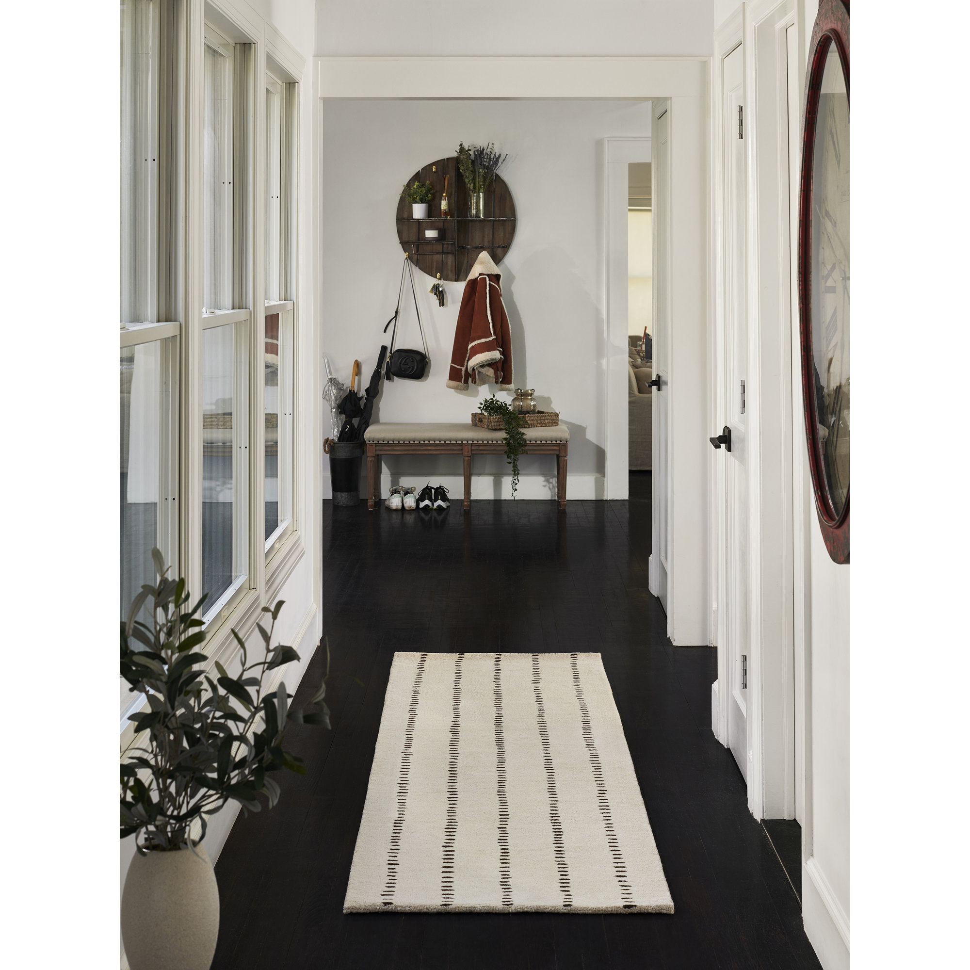 Austen Hand Tufted Wool Beige Rug, Runner 2'6" x 8'