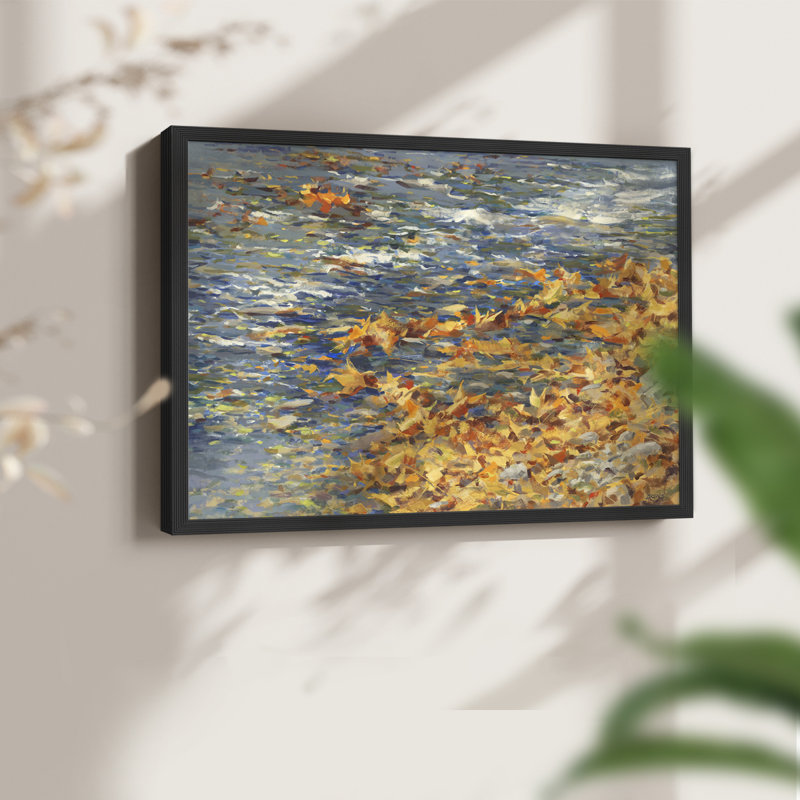 Autumn Creek - impression encadrée - réaménageable, H 8 po x l 10 po, Noir, noir, noir, noir